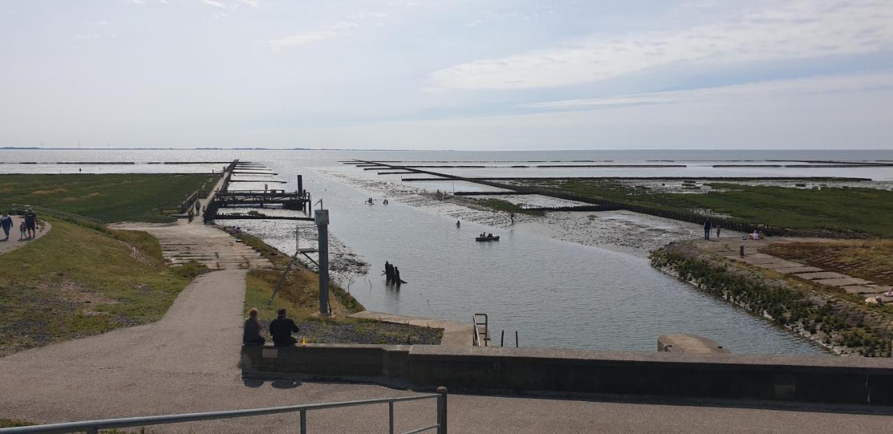 Wohnmobilstellplatz Hemenswarft an der Nordsee - Meerblick Emmelsbüll-Horsbüll Buitenkant foto