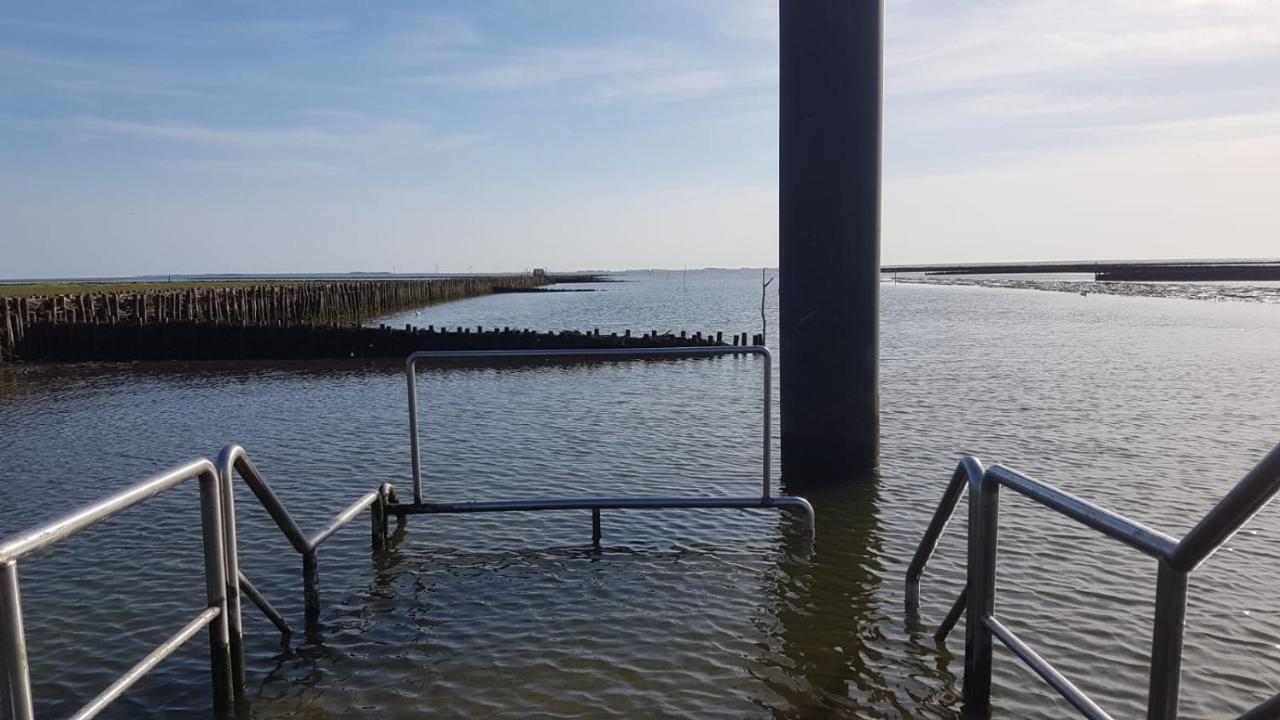 Wohnmobilstellplatz Hemenswarft an der Nordsee - Meerblick Emmelsbüll-Horsbüll Buitenkant foto